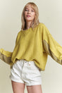 Long Dolman Sleeve Round Neck Casual Knit Sweater