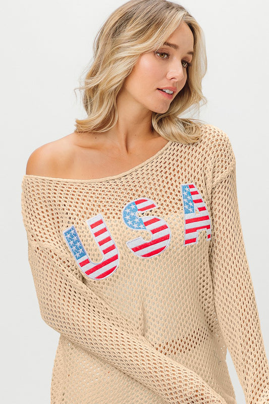 BiBi USA Embroidered Knit Cover Up | us.meeeshop