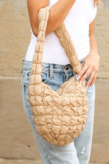dale quilted puffer Dale Quilted Puffer Shoulder Bag view 2 (bag) - shop at us.meeeshop