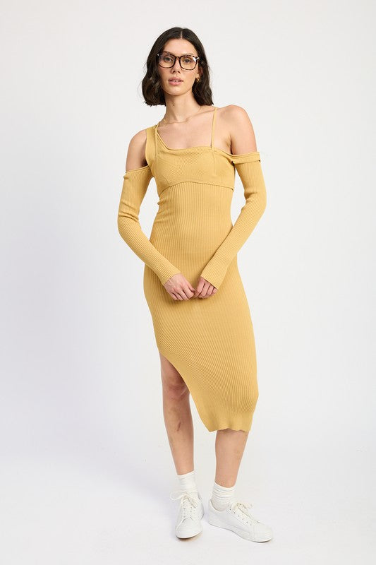 off shoulder long Off Shoulder Long Sleeve Maxi Dress BLACK (dress) - shop at us.meeeshop