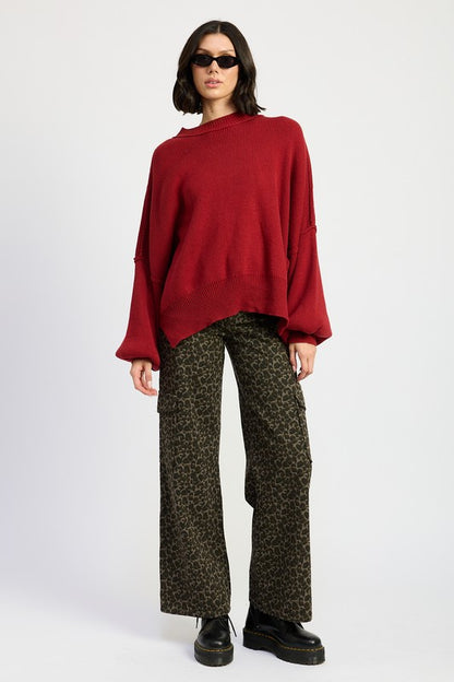 MID RISE WIDE LEG CARGO PANTS | view 3 | Emory Park | us.meeeshop