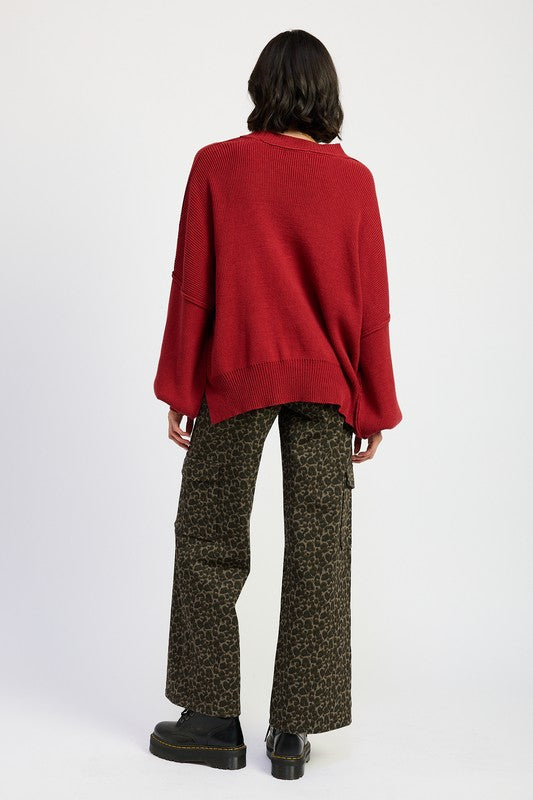 MID RISE WIDE LEG CARGO PANTS | view 6 | Emory Park | us.meeeshop