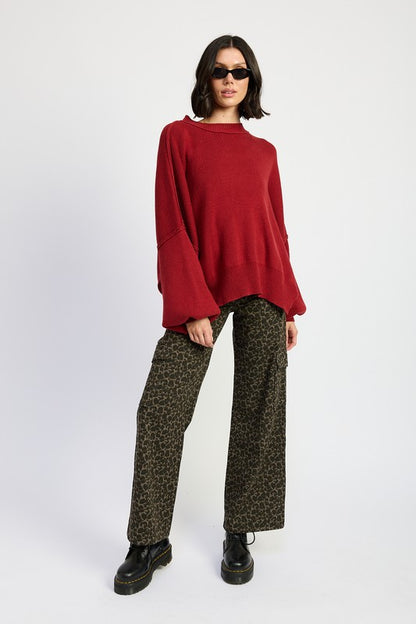 MID RISE WIDE LEG CARGO PANTS | view 4 | Emory Park | us.meeeshop