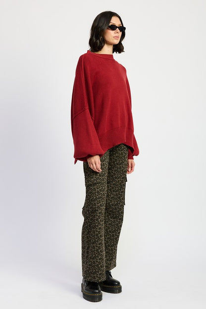 MID RISE WIDE LEG CARGO PANTS | view 5 | Emory Park | us.meeeshop