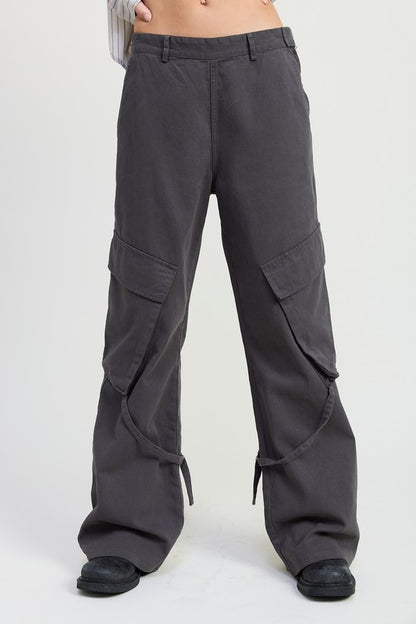 Cargo Pants with Pocket Detail | view 2 | Emory Park | us.meeeshop