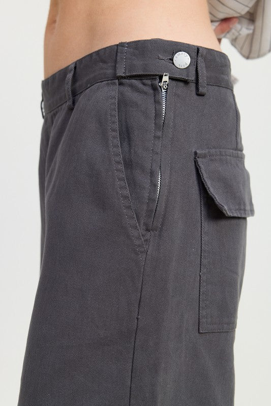 Cargo Pants with Pocket Detail | view 3 | Emory Park | us.meeeshop