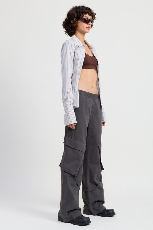 Cargo Pants with Pocket Detail | view 7 | Emory Park | us.meeeshop