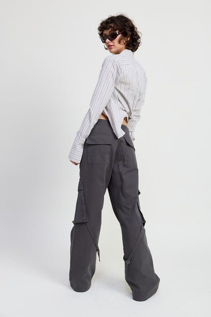 Cargo Pants with Pocket Detail | view 8 | Emory Park | us.meeeshop