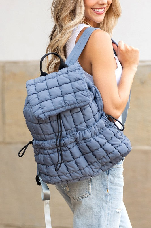 Stevie Quilted Puffer Backpack (women's handbags) - shop at us.meeeshop