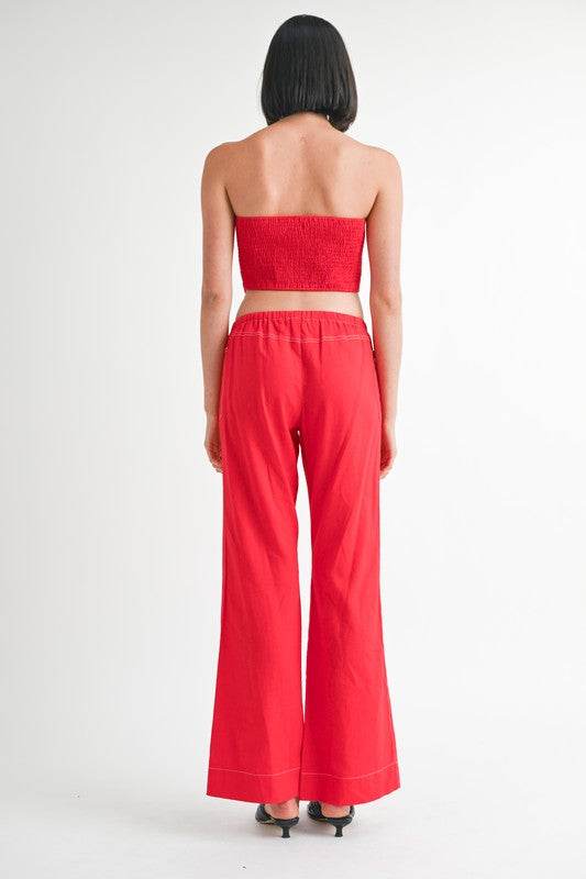 Cropped Linen Tube Top - us.meeeshop