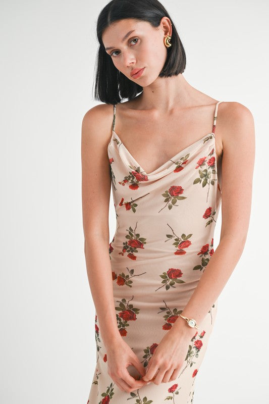 cowl neck maxi Cowl Neck Maxi Dress with Open Back view 2 (dress) - shop at us.meeeshop