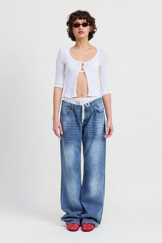 Low Rise Denim Jean - us.meeeshop