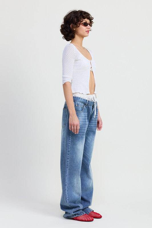 Low Rise Denim Jean - us.meeeshop