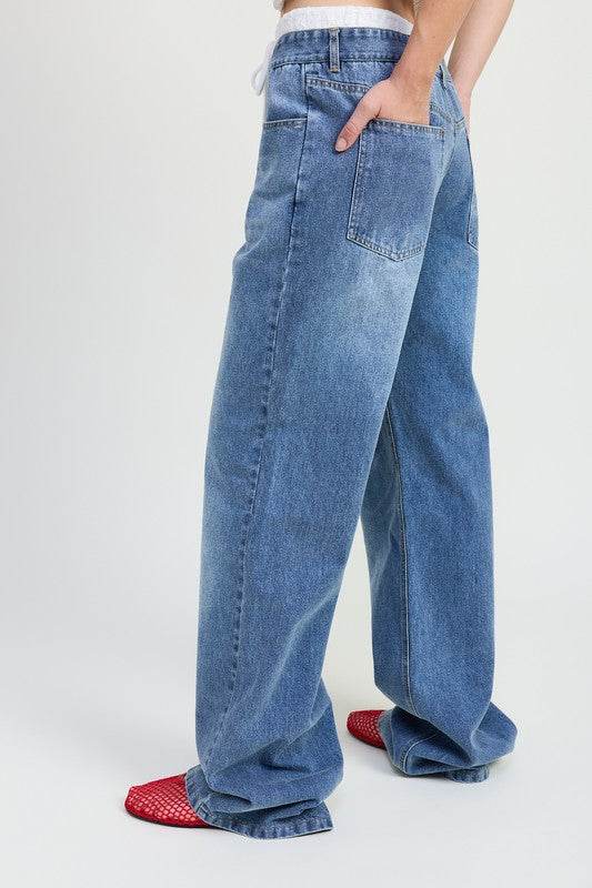 Low Rise Denim Jean - us.meeeshop