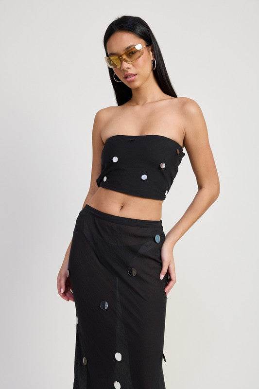 Cropped Bias Tube Top - us.meeeshop