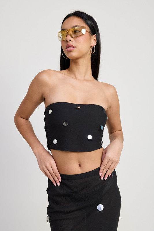 Cropped Bias Tube Top - us.meeeshop