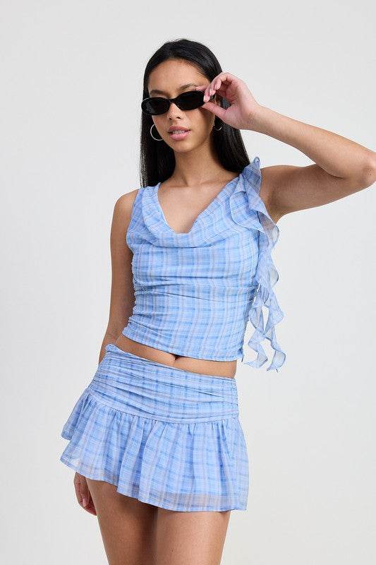 Mini Ruched Skirt - us.meeeshop