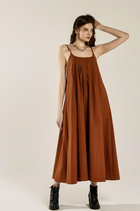 Plus Sleeveless Tuck Detail Dress with Tie Back | in Nutshell | view 11 | noflik | us.meeeshop