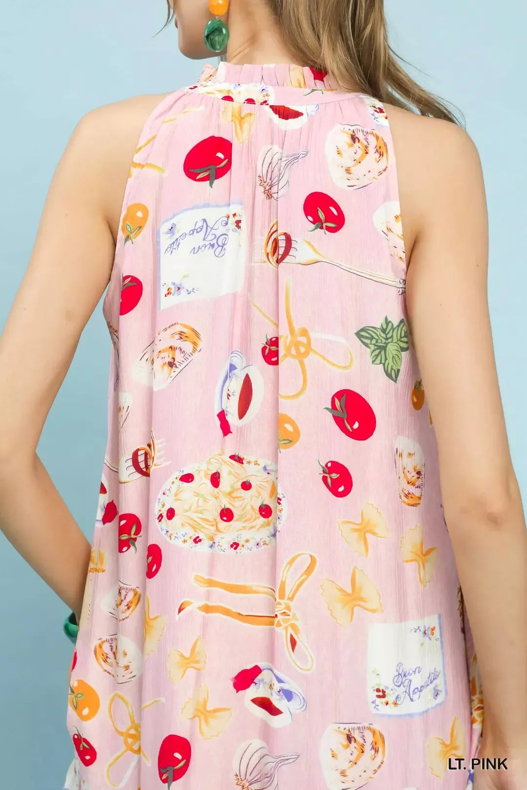 umgee abstract print Umgee Abstract Print Tiered Halter Midi Dress view 5 (dress) - shop at us.meeeshop