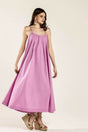 Sleeveless Tuck Detail Dress with Tie Back
