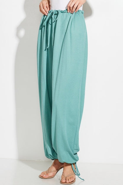 parachute pants with Parachute Pants with Elastic Waistline Drawstring view 20 (bottom) - shop at us.meeeshop