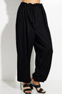 Parachute Pants with Elastic Waistline Drawstring