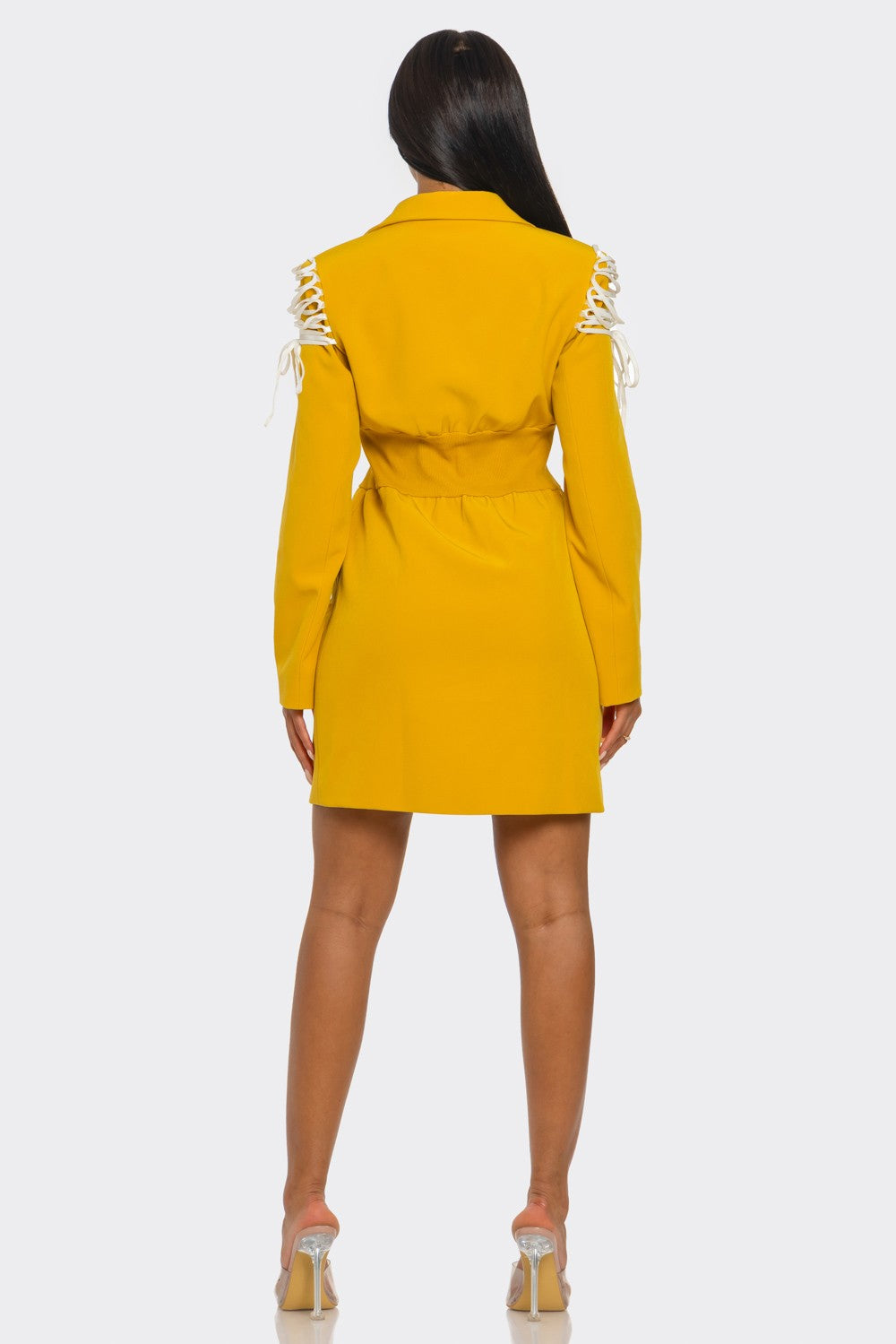 Savina Utility Lace-Up Blazer Dress