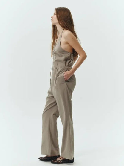 Daisy Solid Jumpsuit | view 12 | Noflik | us.meeeshop