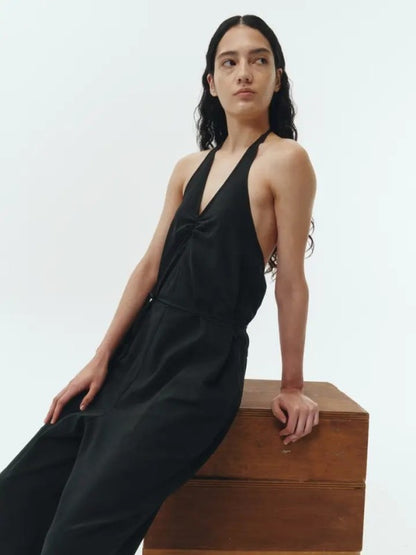 Daisy Solid Jumpsuit | view 2 | Noflik | us.meeeshop