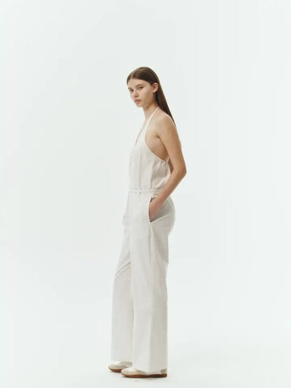 Daisy Stripe Jumpsuit | view 6 | Noflik | us.meeeshop