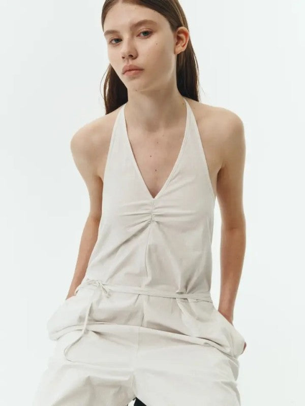 Daisy Stripe Jumpsuit | view 3 | Noflik | us.meeeshop