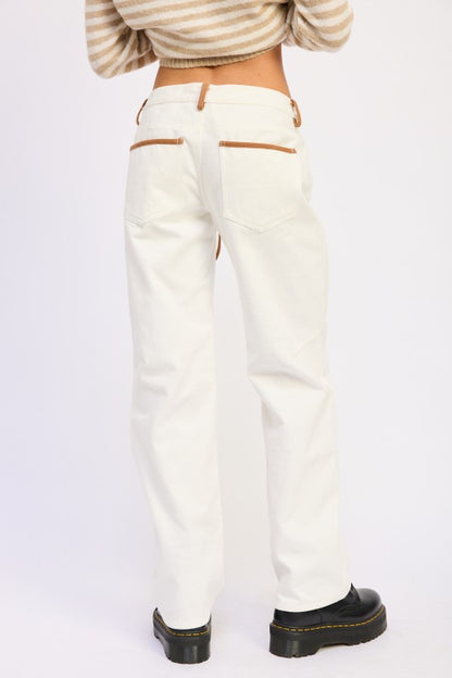 Flared Mid Rise Jeans | view 16 | Emory Park | us.meeeshop