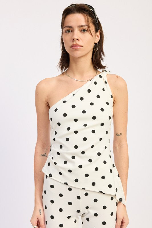 one shoulder asymmetrical One Shoulder Asymmetrical Top view 2 (top) - shop at us.meeeshop