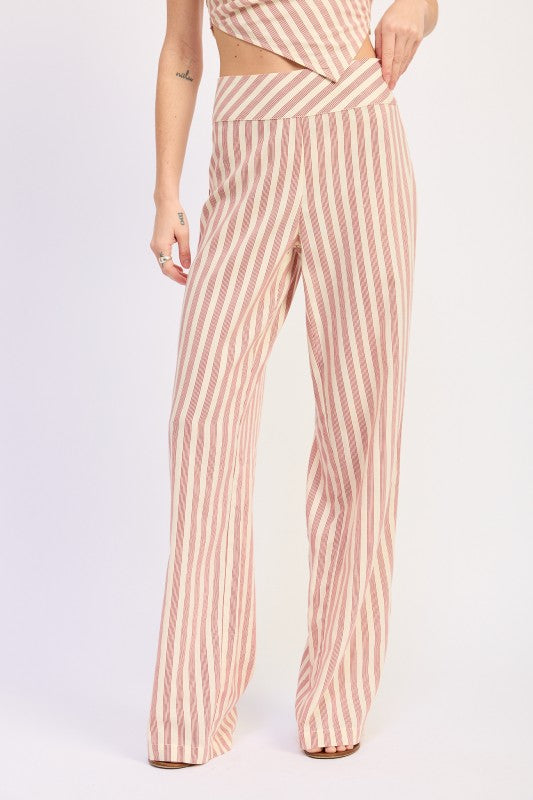 High Waist Pinstripe Trouser | view 9 | Emory Park | us.meeeshop