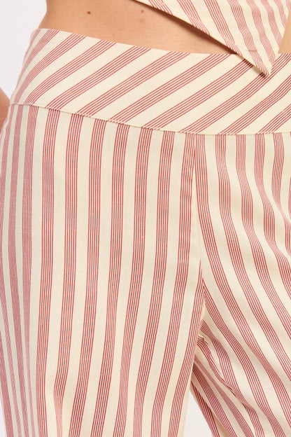 High Waist Pinstripe Trouser | view 4 | Emory Park | us.meeeshop
