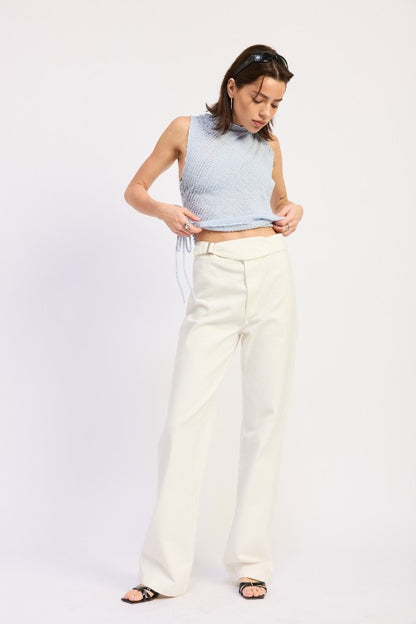 Low Rise Belted Pants | view 23 | Emory Park | us.meeeshop