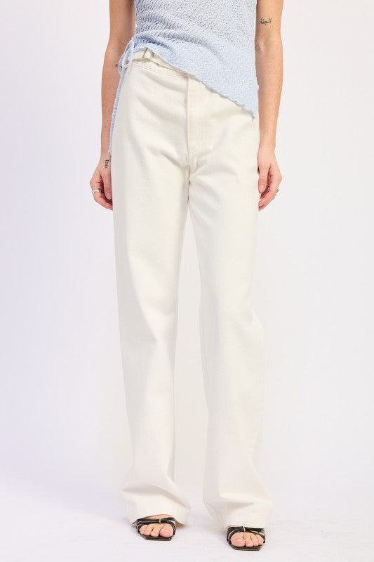 Low Rise Belted Pants | view 30 | Emory Park | us.meeeshop