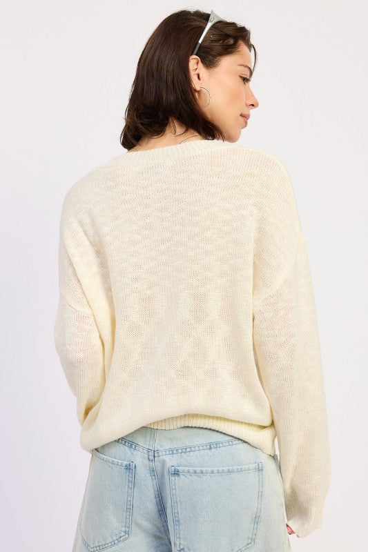 Blue Crab Slub Sweater | view 20 | Emory Park | us.meeeshop
