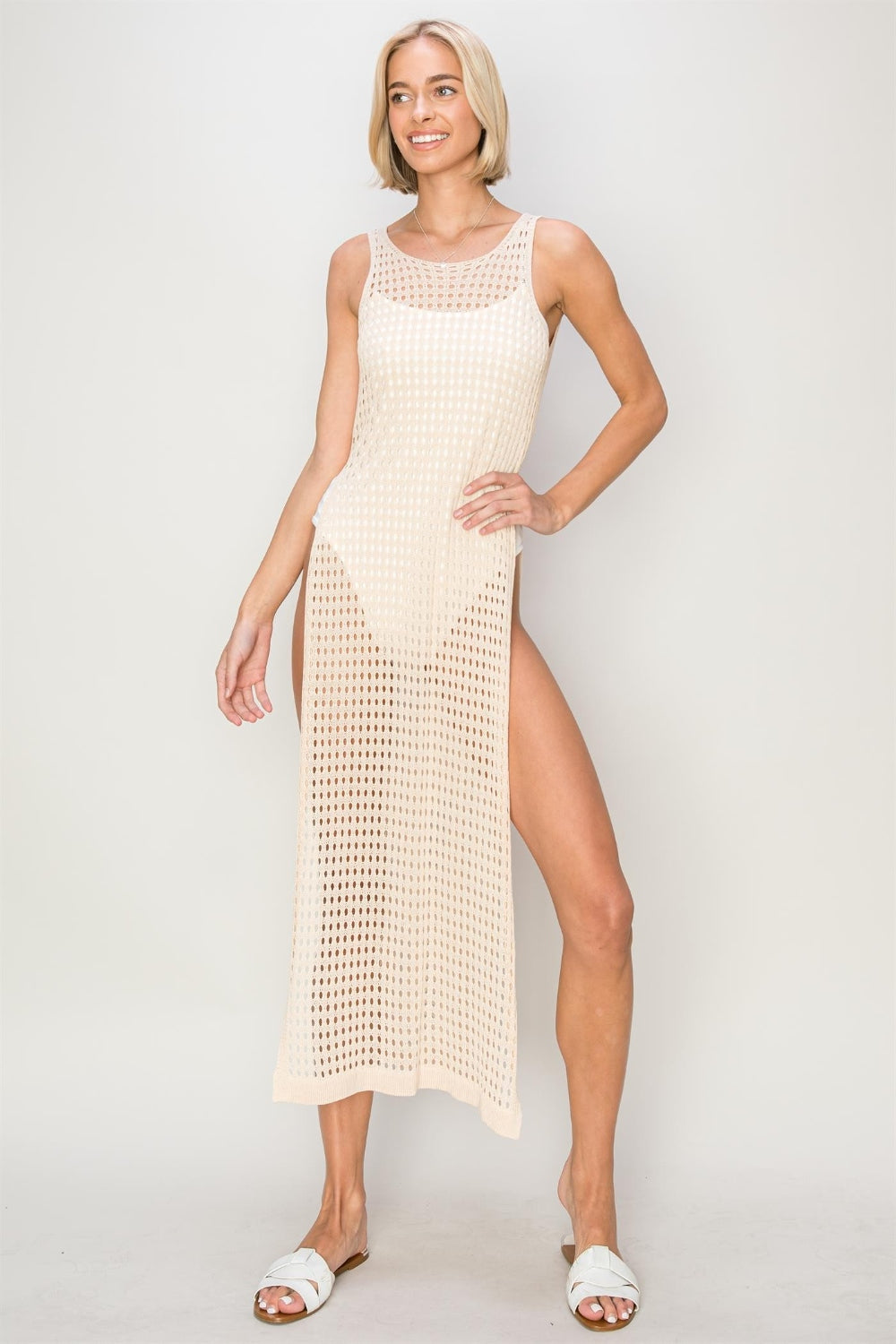 HYFVE Crochet Backless Cover Up Dress | us.meeeshop