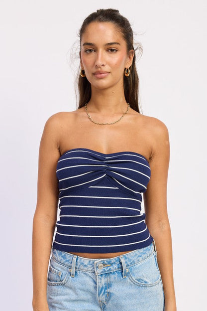 dalia top Dalia Top Blue Stripe (top) - shop at us.meeeshop