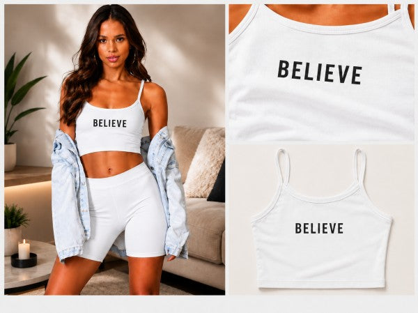 believe tank top Believe Tank Top view 2 (top) - shop at us.meeeshop