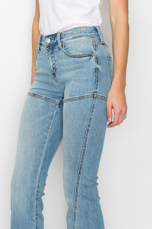 brianna high rise Brianna High Rise Skinny Flare Jeans (reg & Plus) view 8 (bottom) - shop at us.meeeshop