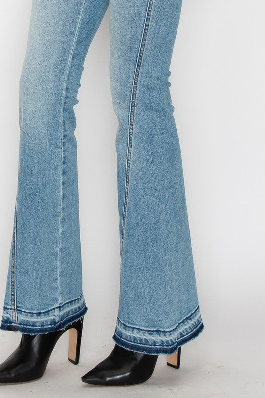 brianna high rise Brianna High Rise Skinny Flare Jeans (reg & Plus) view 9 (bottom) - shop at us.meeeshop
