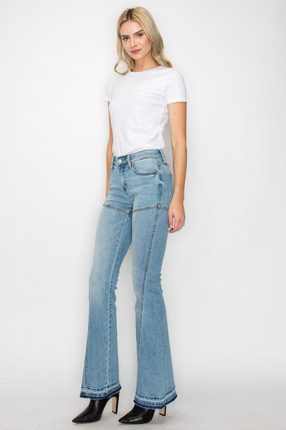 brianna high rise Brianna High Rise Skinny Flare Jeans (reg & Plus) view 11 (bottom) - shop at us.meeeshop