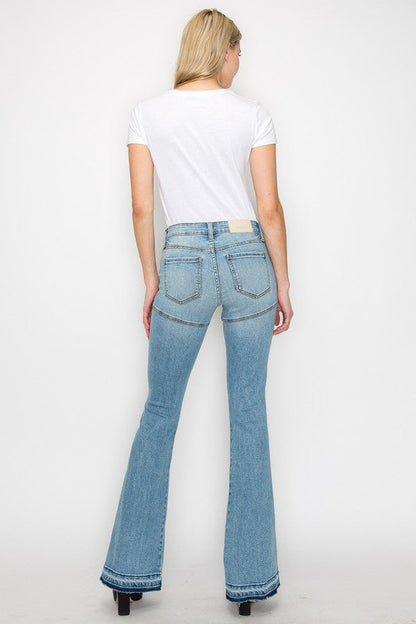 brianna high rise Brianna High Rise Skinny Flare Jeans (reg & Plus) view 12 (bottom) - shop at us.meeeshop