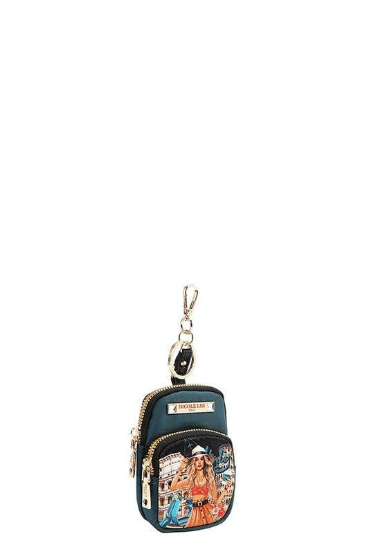 Nicole Lee USA Mini Coin Purse Keychain - us.meeeshop