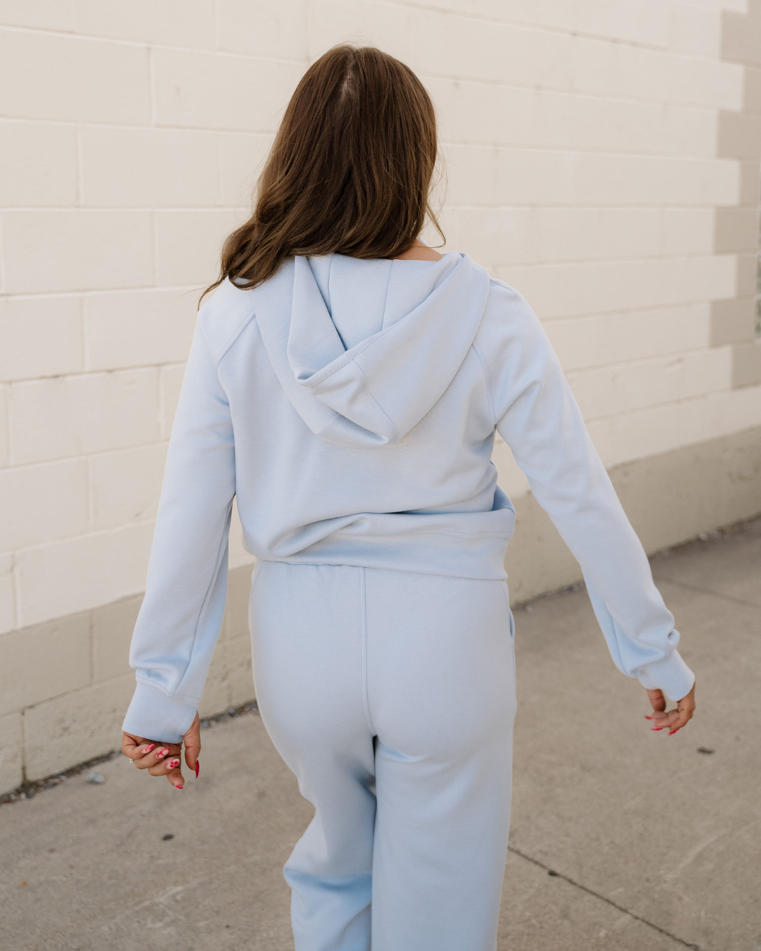 Harlow Half Zip Thumbhole Sleeve Hoodie Active Pants 2pcs Outfit