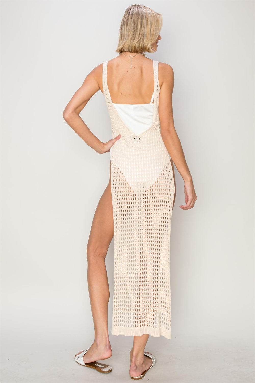 HYFVE Crochet Backless Cover Up Dress | us.meeeshop