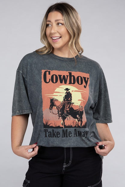 Plus Cowboy Take Me Away Graphic Top | us.meeeshop