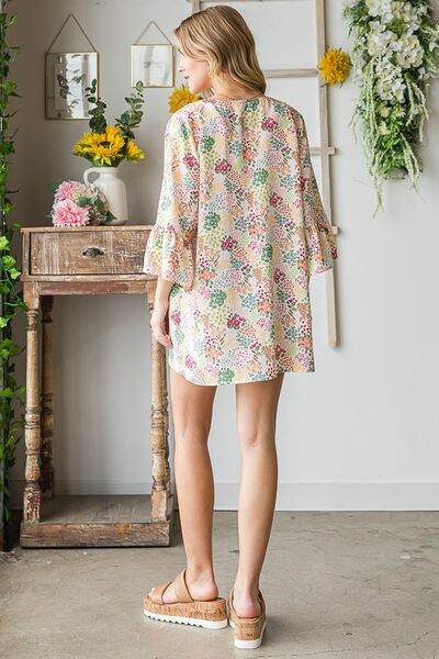 Heimish Full Size Multi Color Floral Open Cardigan Plus Size - us.meeeshop